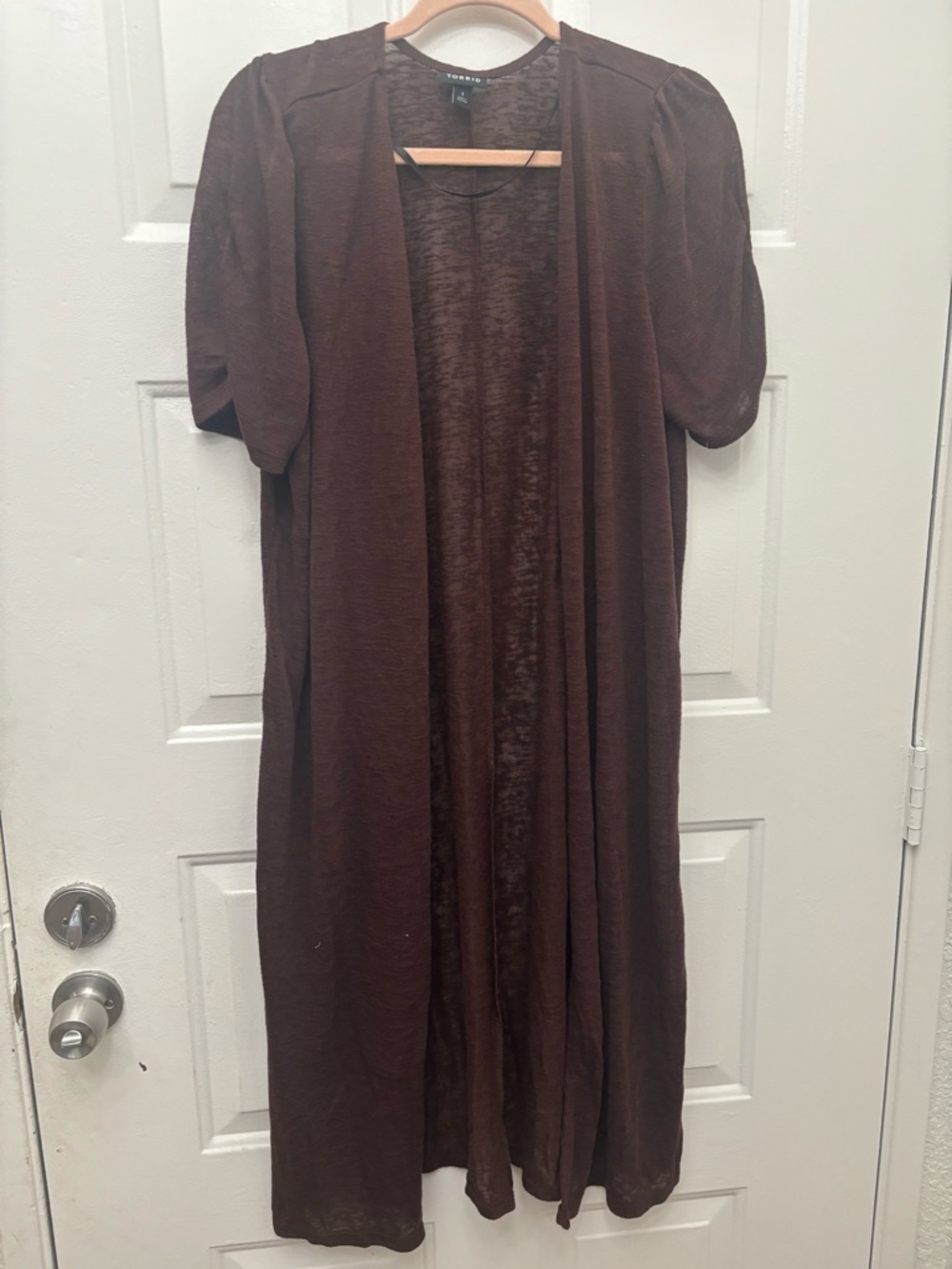 torrid Chocolate Brown Open-Front Cardigan
